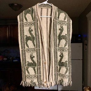 Traditional Alpaca Knit Open Vest